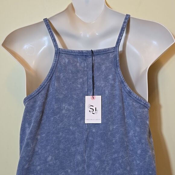 Sincerely Jules Gray Knit Jumpsuit Harem Drop Crotch Baggy Relaxed Sz Large NWT - Picture 13 of 14